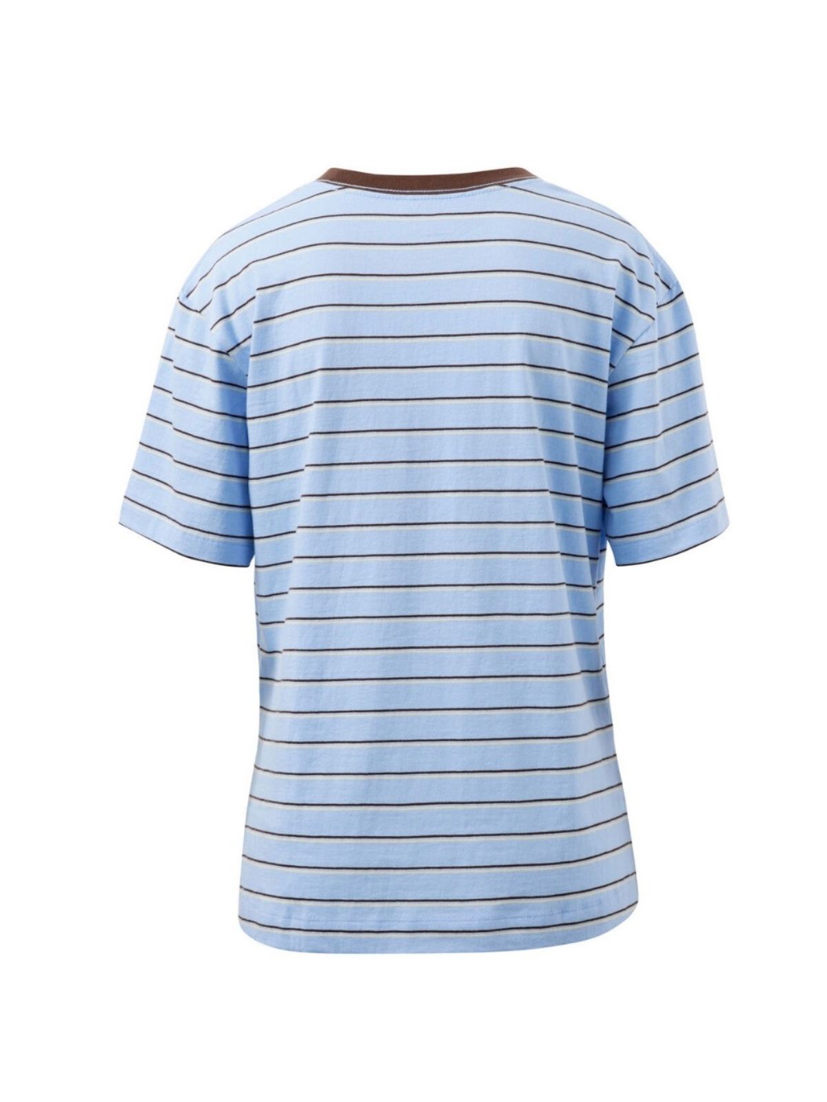 Stevie Slouchy Tee | China Blue/Choc Butter Stripe