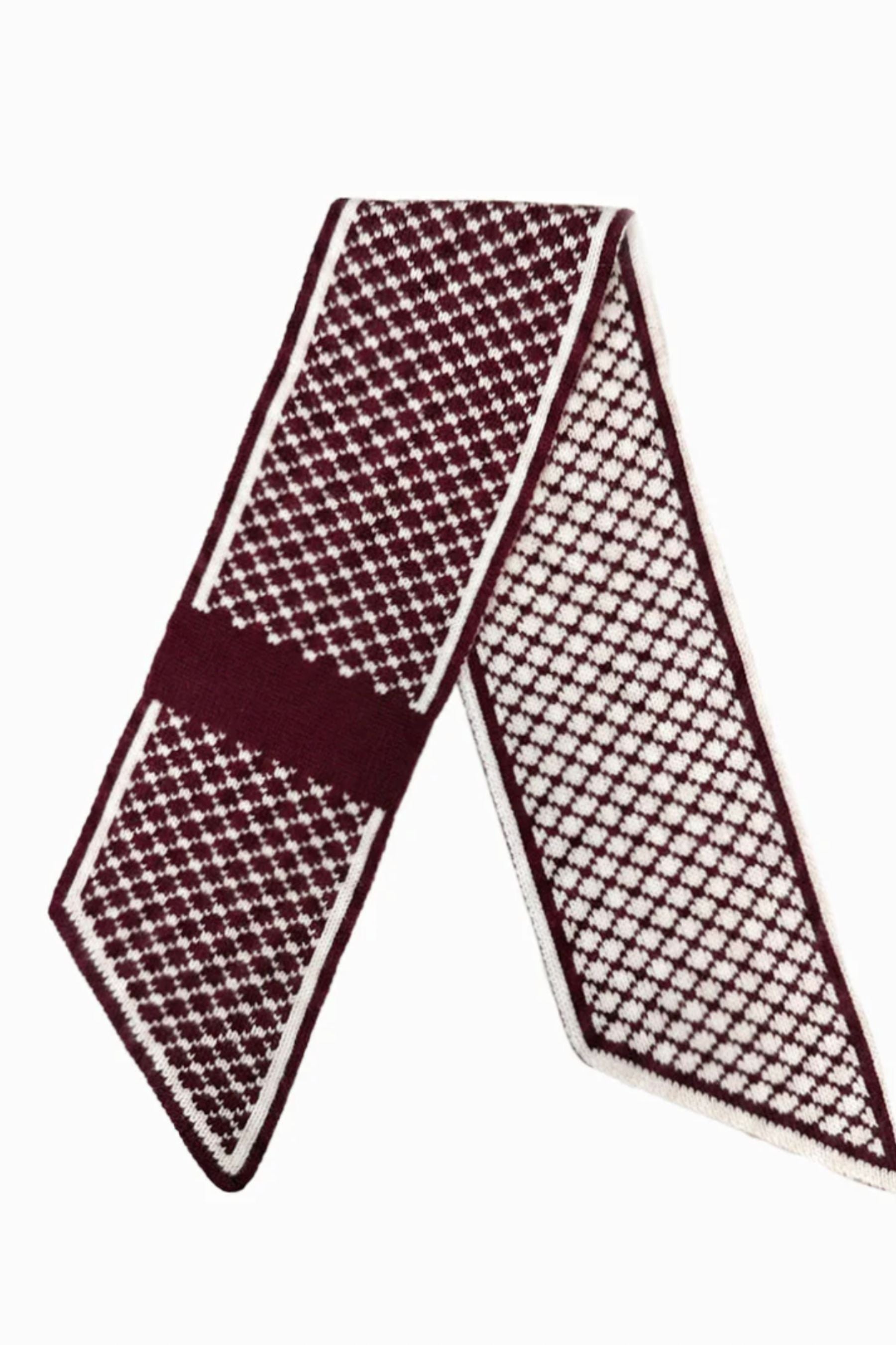 Diamond Jacquard Cashmere Twilly | Pinot