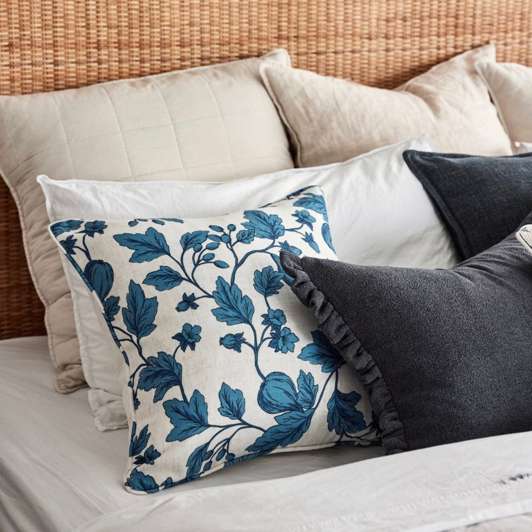 Morgan Dark Blue Cushion | 50 x 50cm