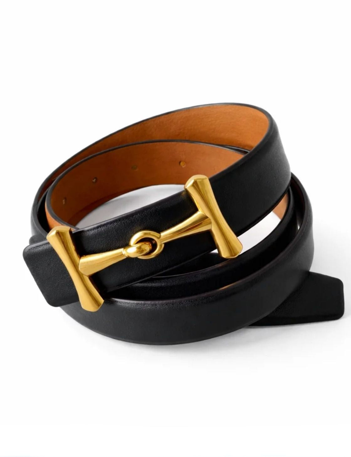 Simone Reversible Leather Belt | Black/Tan