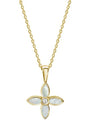 Desert Flower Charm With Necklace | 18KT YG Plate