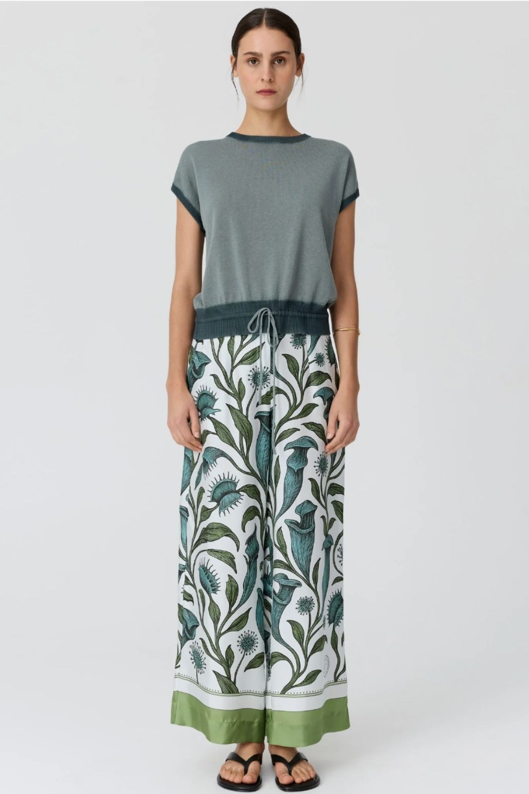 Linne Pant | Linne Border Print