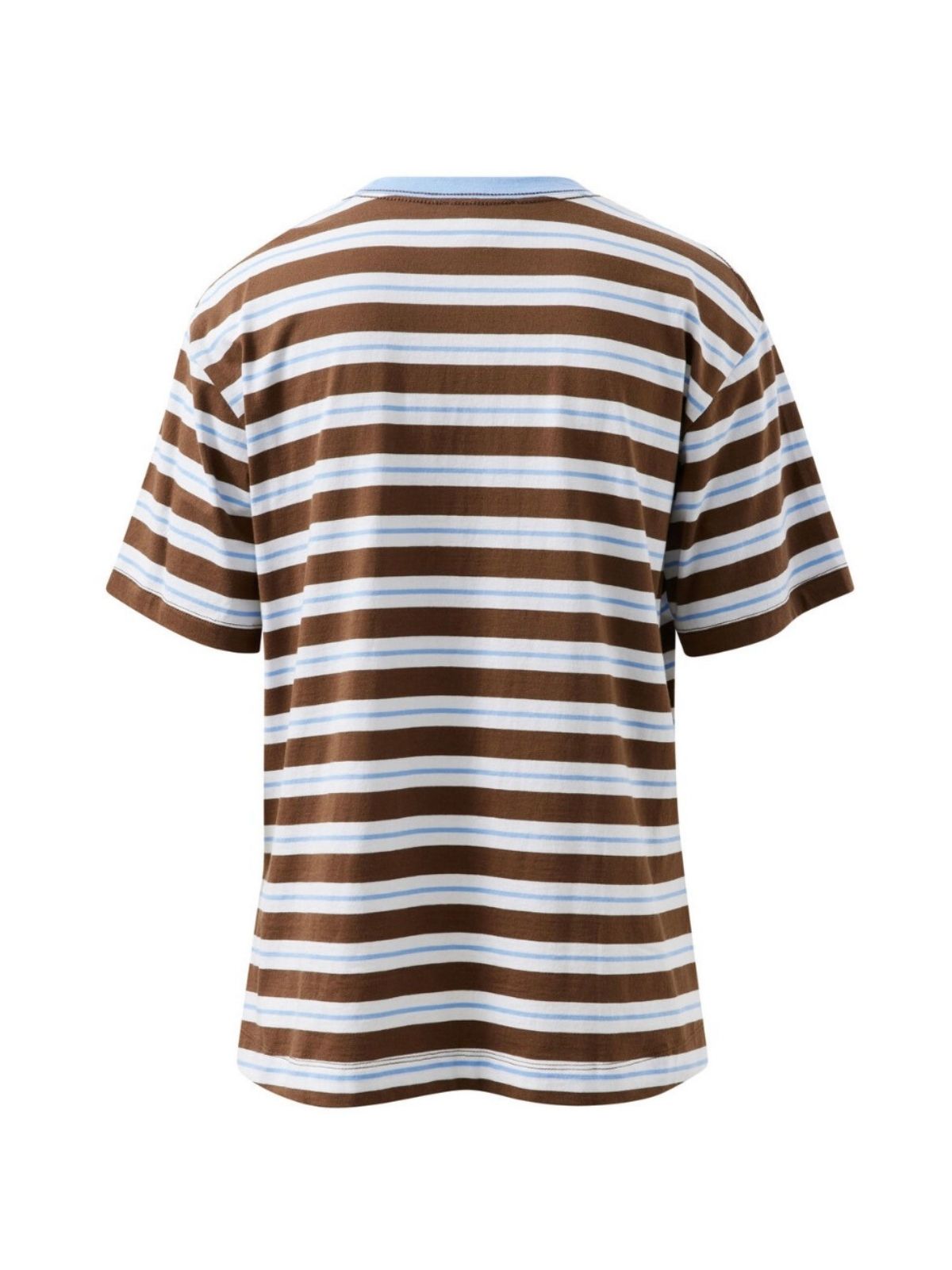 Stevie Slouchy Tee | Cocoa Sky Blue Stripes