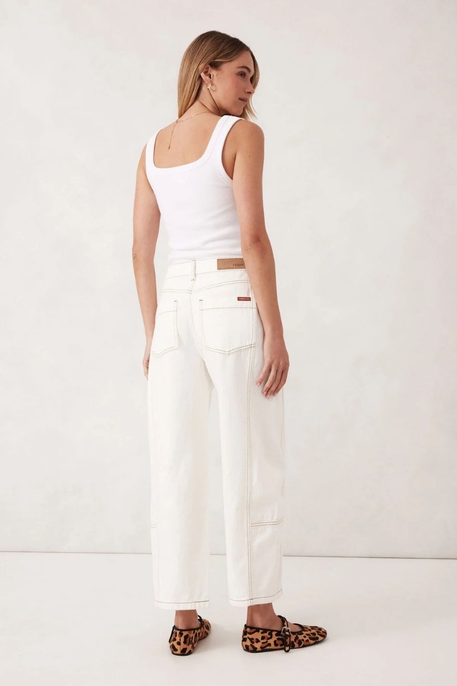 Darted Barrel Jean | Fresh Ecru | Ceres Life – Rose St Trading Co