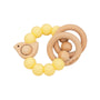 Chirpy BeechWood/Silicone Teether | Yellow