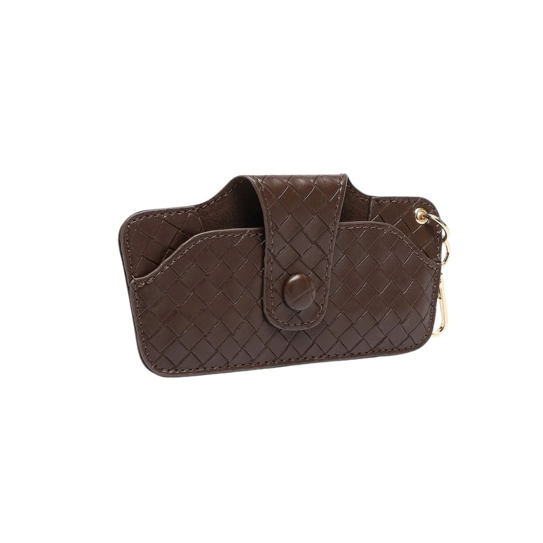 Sunglass Case | Woven Chocolate | RSTC – Rose St Trading Co