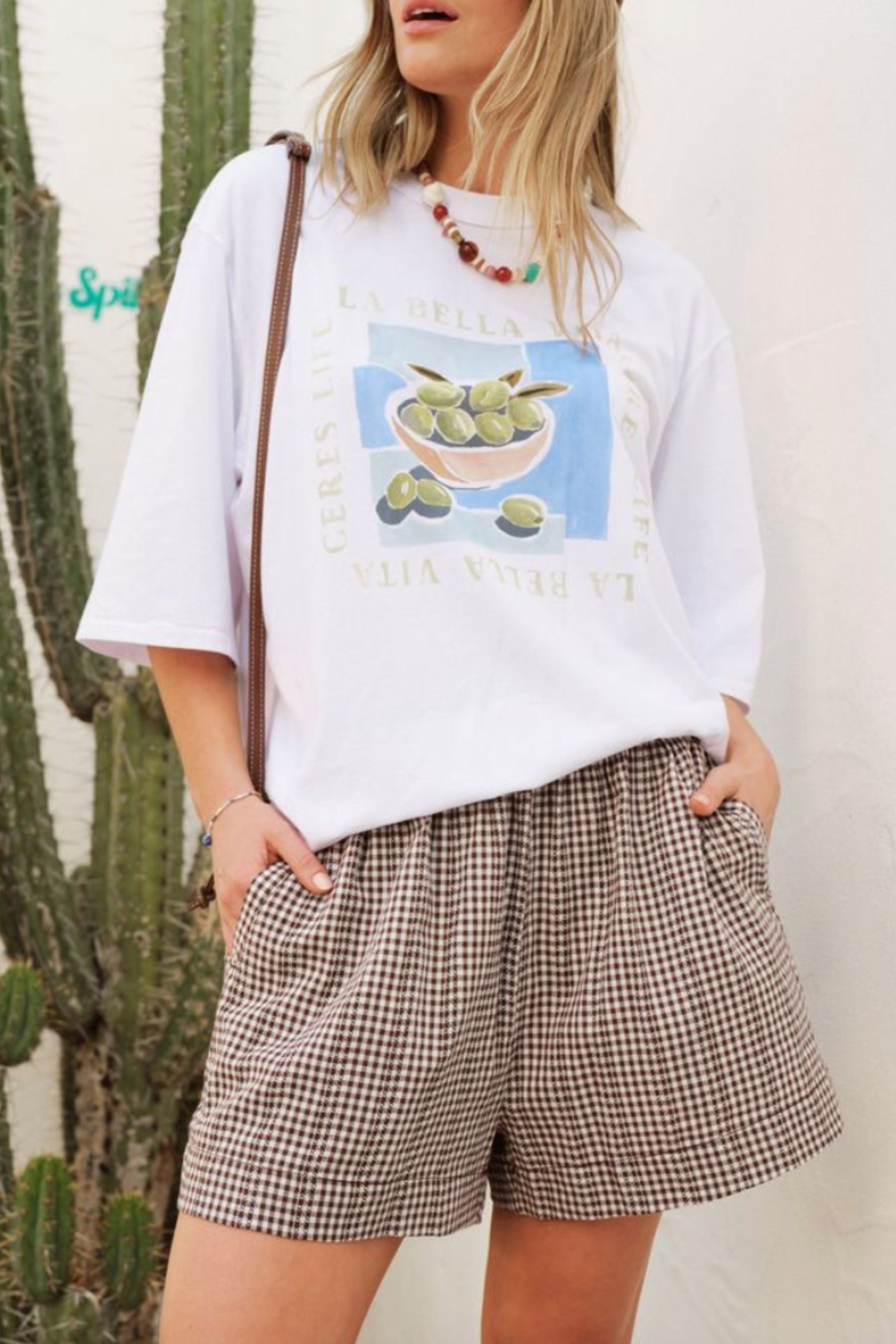 Mila Short | Choc Gingham