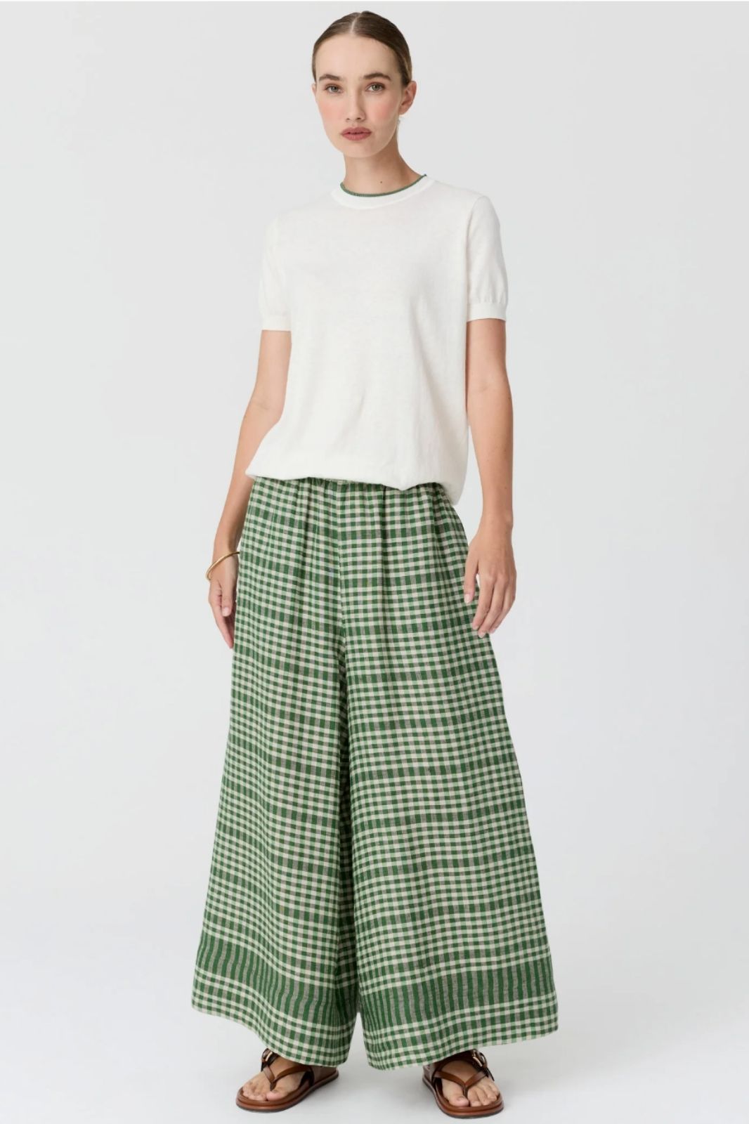 Dillon Tee With Tipping | Chalk/Fern