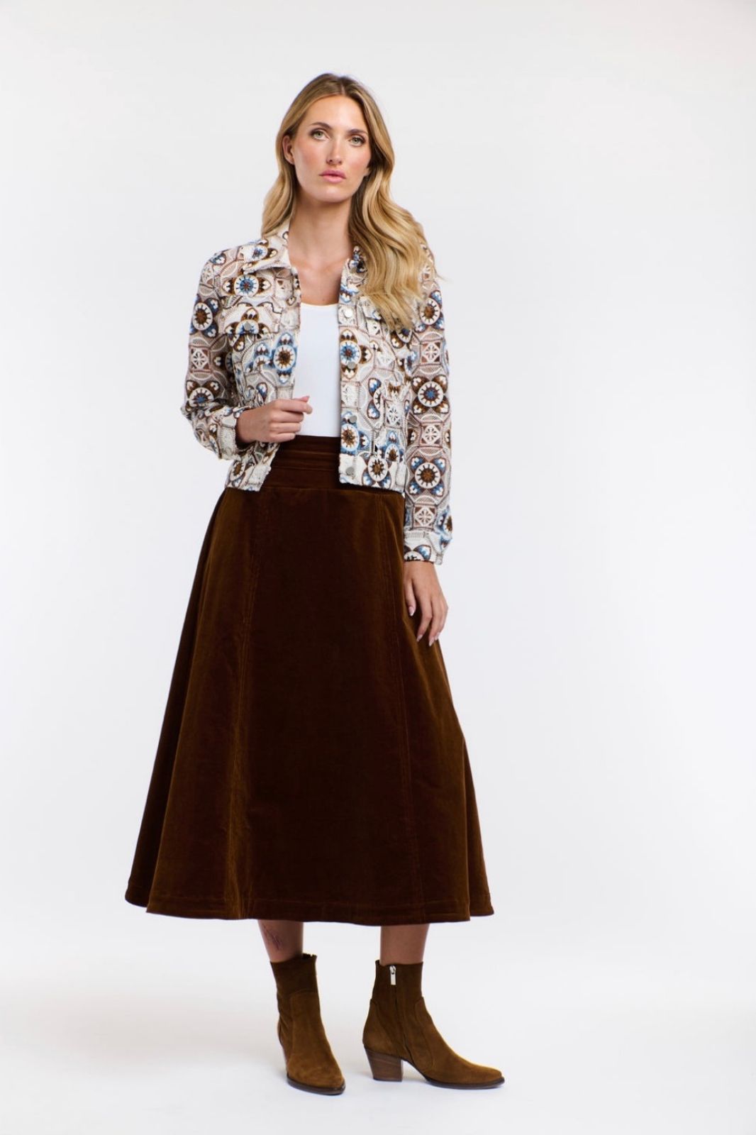 Joni Crochet Jacket | White