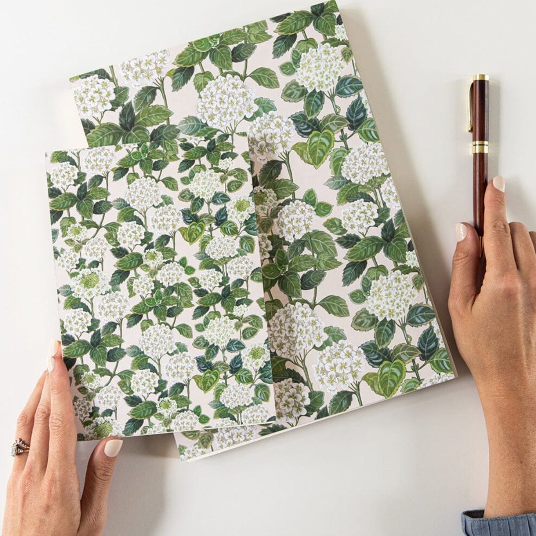 Hydrangea Notepad Jumbo Jotter