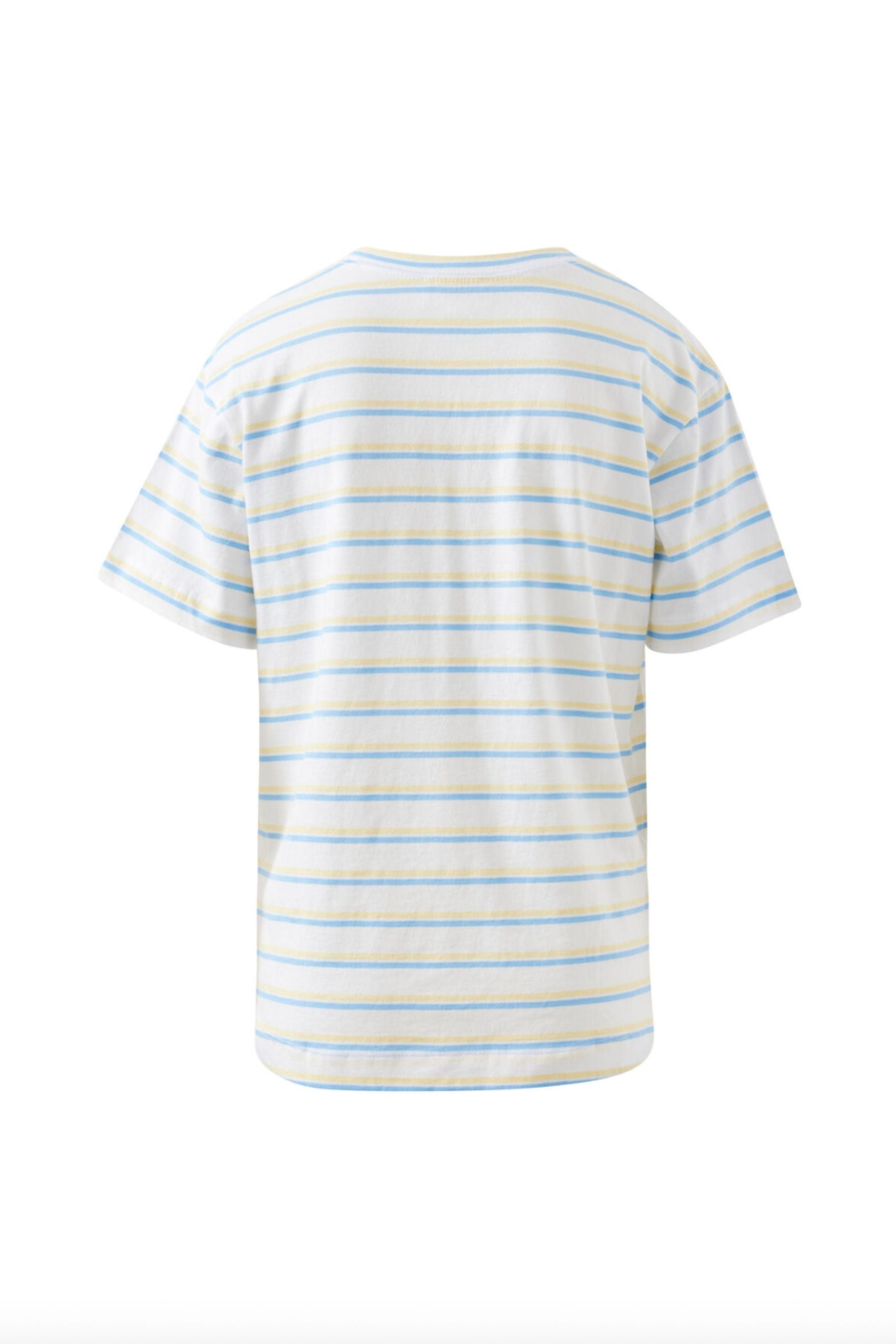 Stevie Slouchy Tee | Powder Blue/Sunny Yellow Stripe