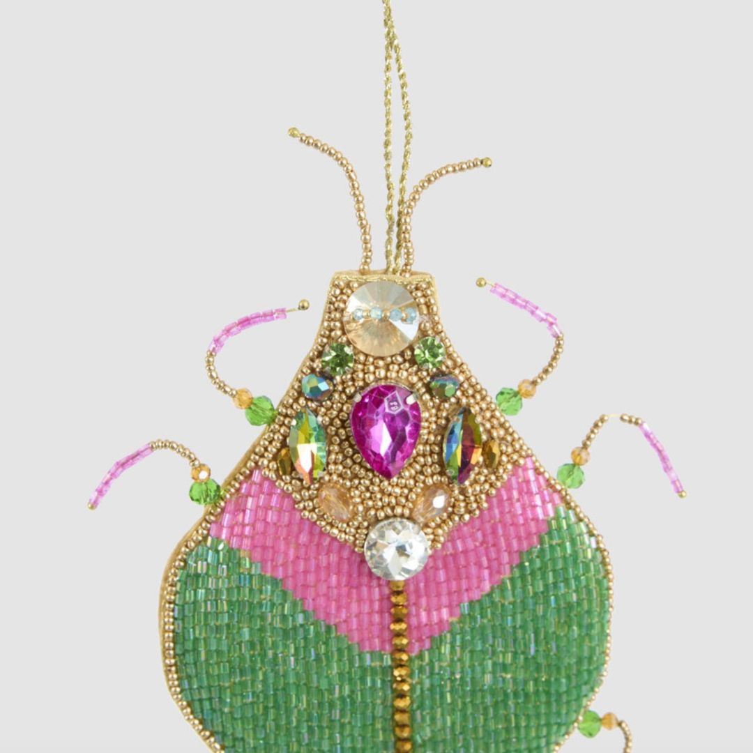 Maharajah Beaded Beetle Hanging Decoration