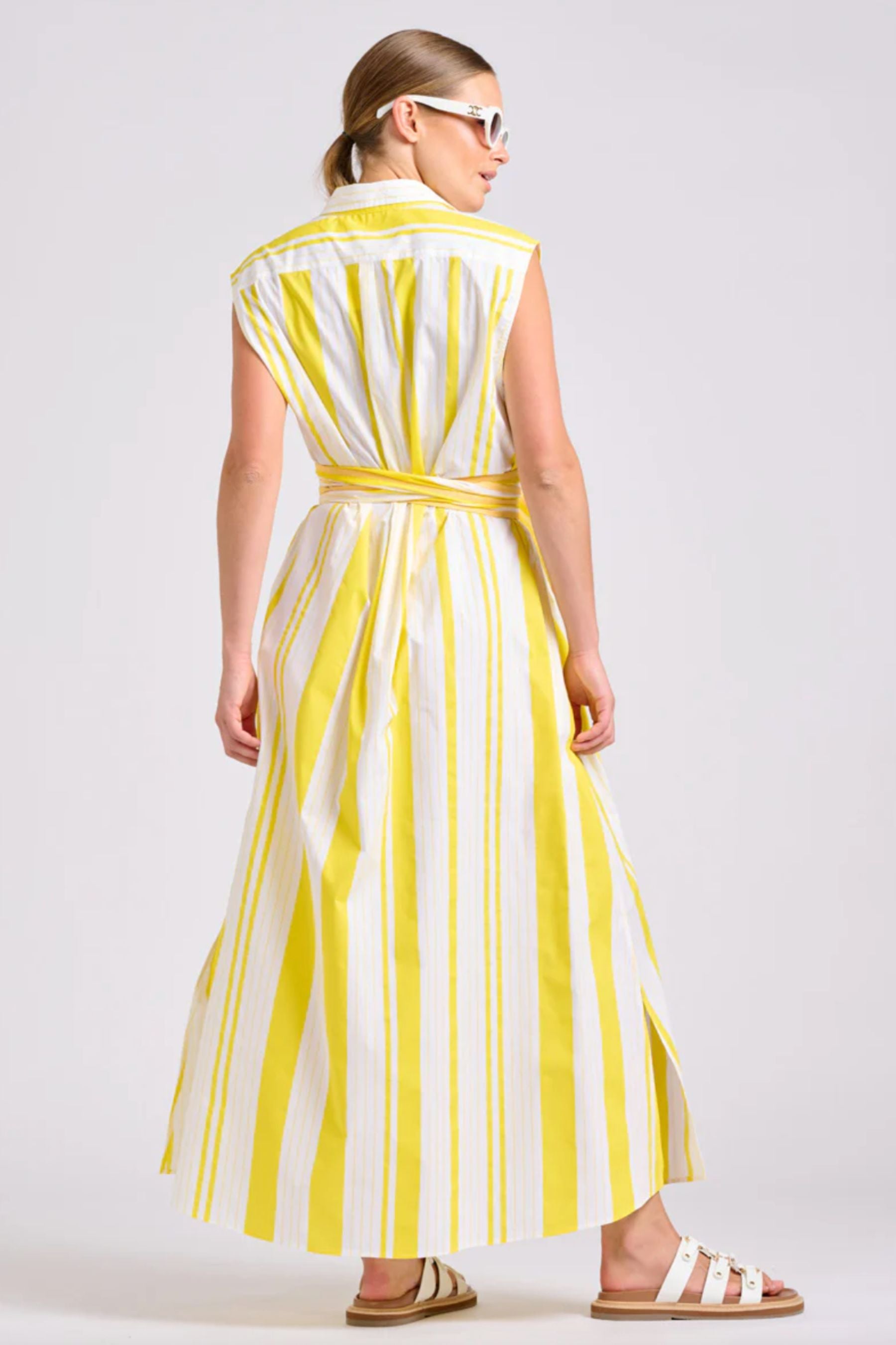 The Sabine Dress | Sunrise Retro Stripe