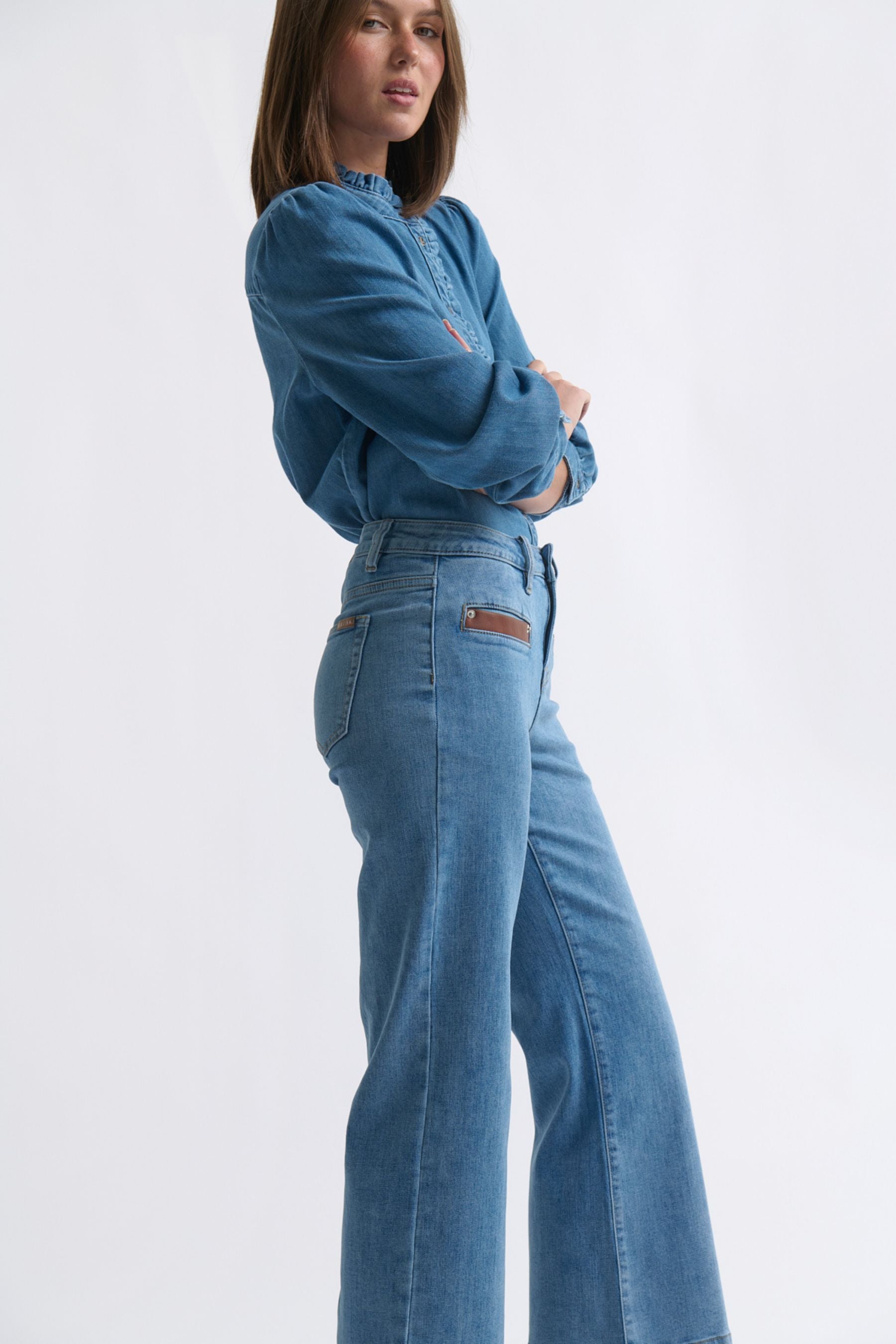 Yolanda Shirt | Hermosa Blue