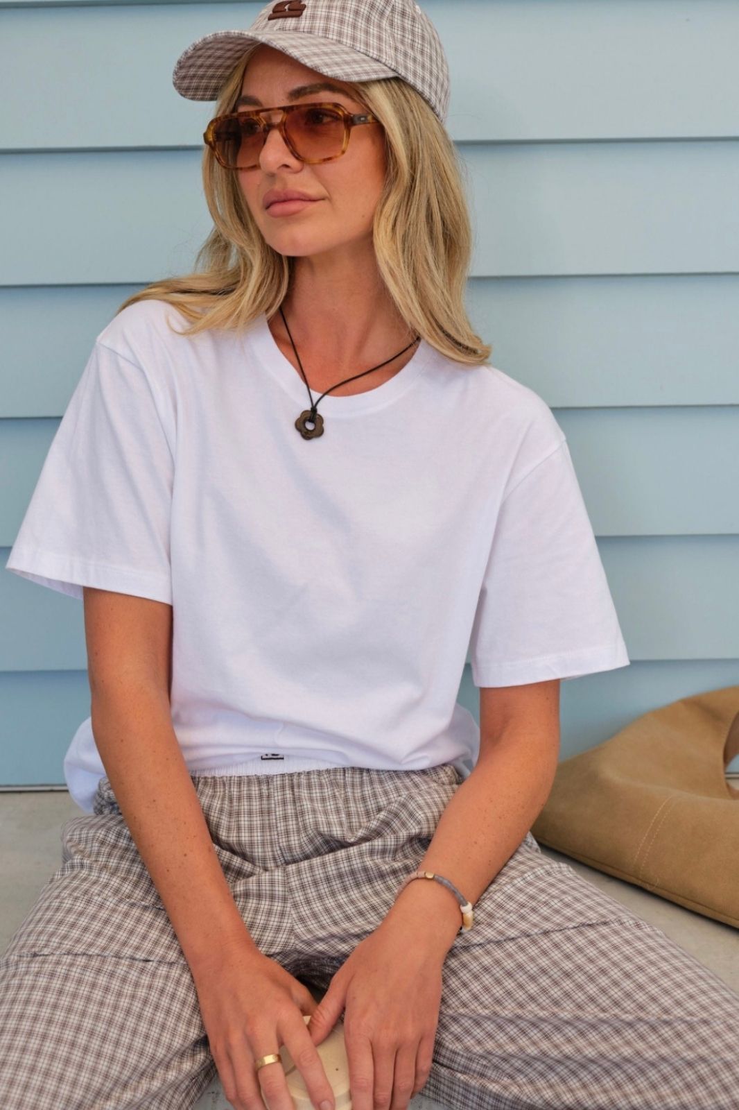 Stevie Slouchy Tee | White