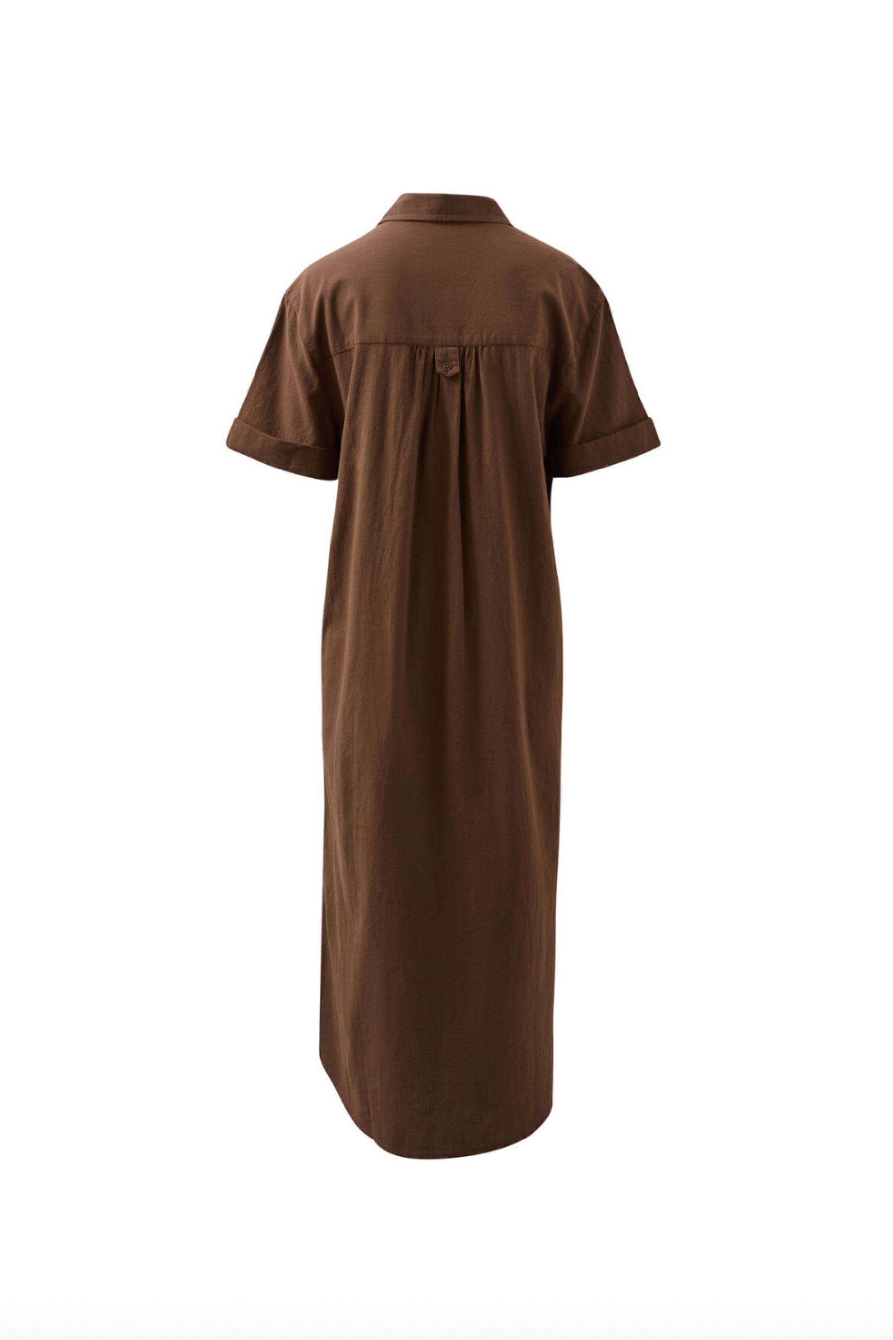 Hanna Midi Shirt Dress | Chocolate