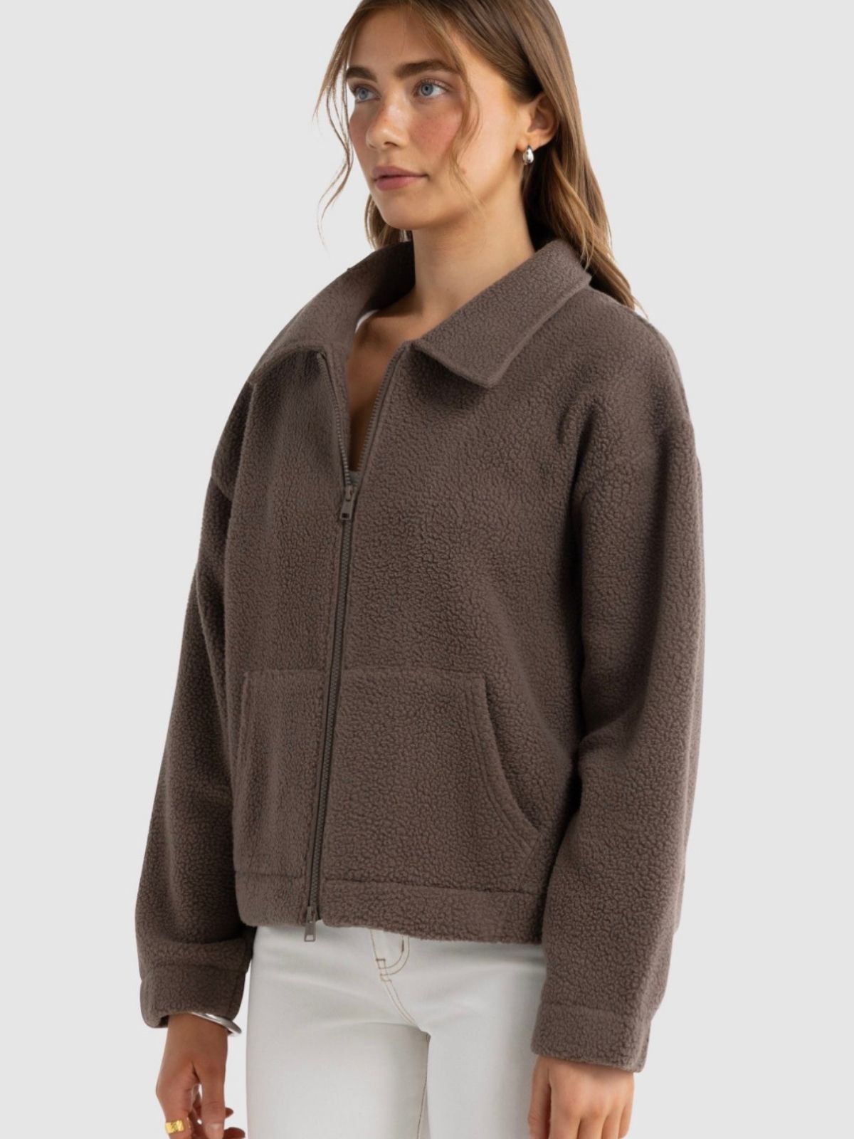 Georgia Sherpa Jacket | Espresso