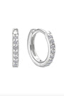 13mm CZ Huggies in Sterling Silver