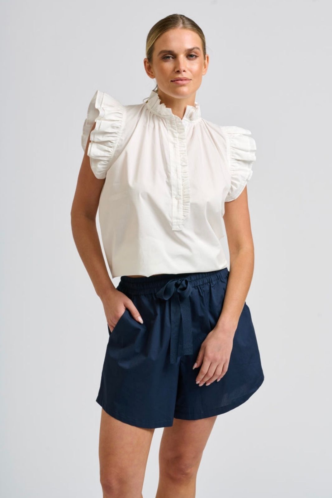 Ashley Trim Short | Navy