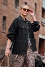 Tate Denim Jacket | Black