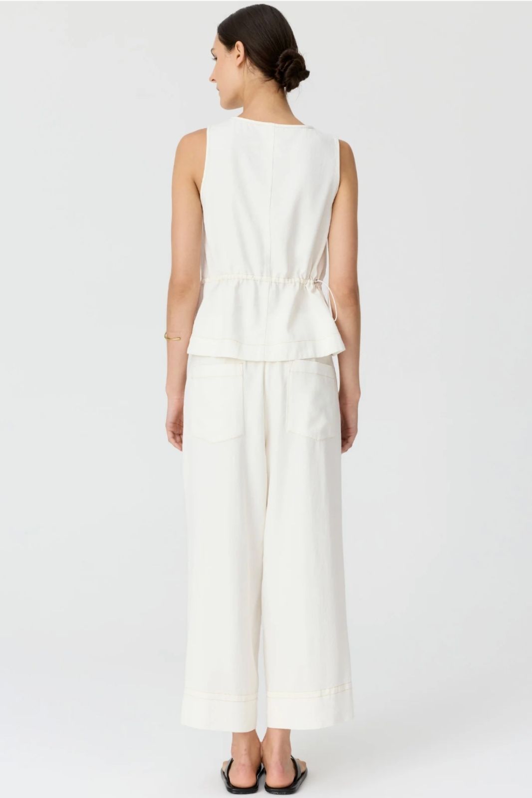 Anise Crop Pant | Chalk