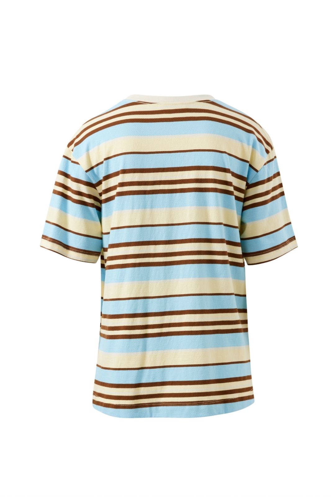 Stevie Slouchy Tee | Butter/Toffee/Fresh Blue Stripe