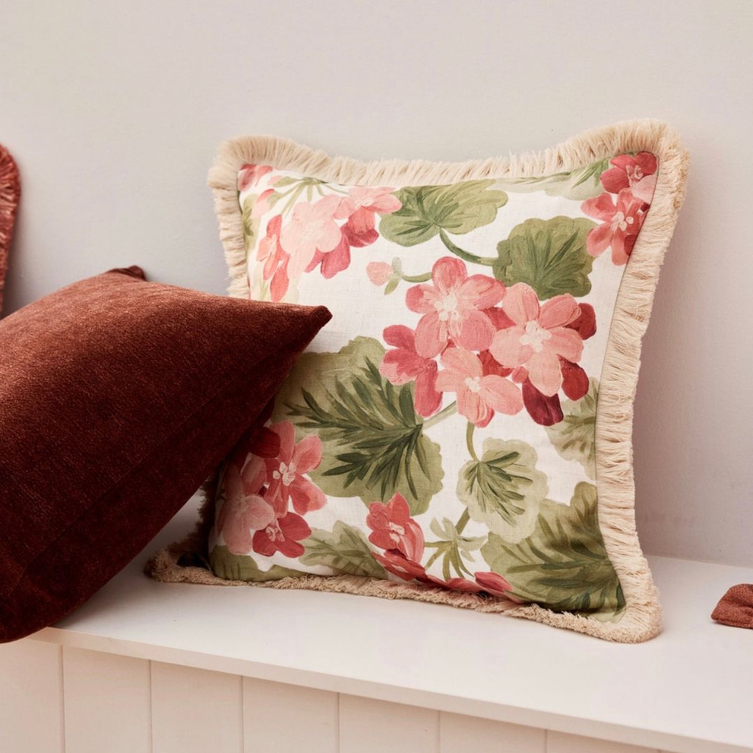Geranium Rust Cushion | 50 x 50cm