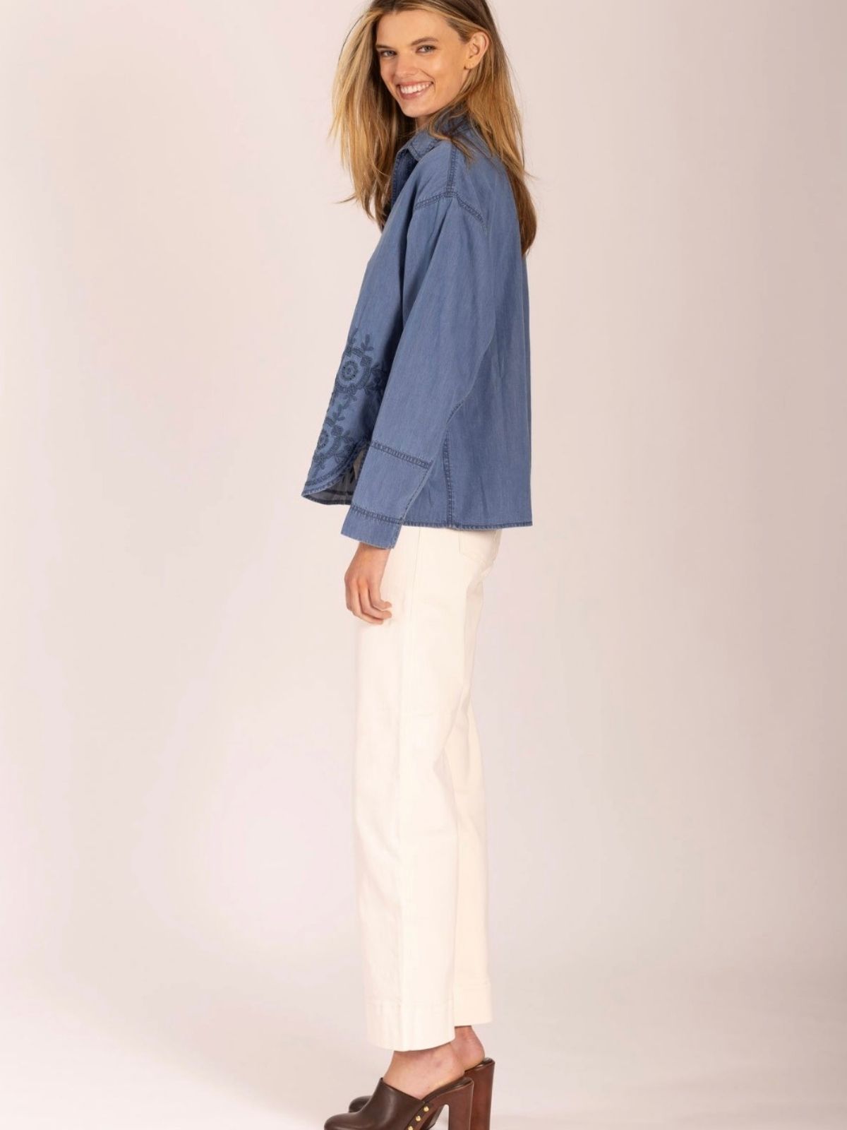Tina Shirt | Denim Blue