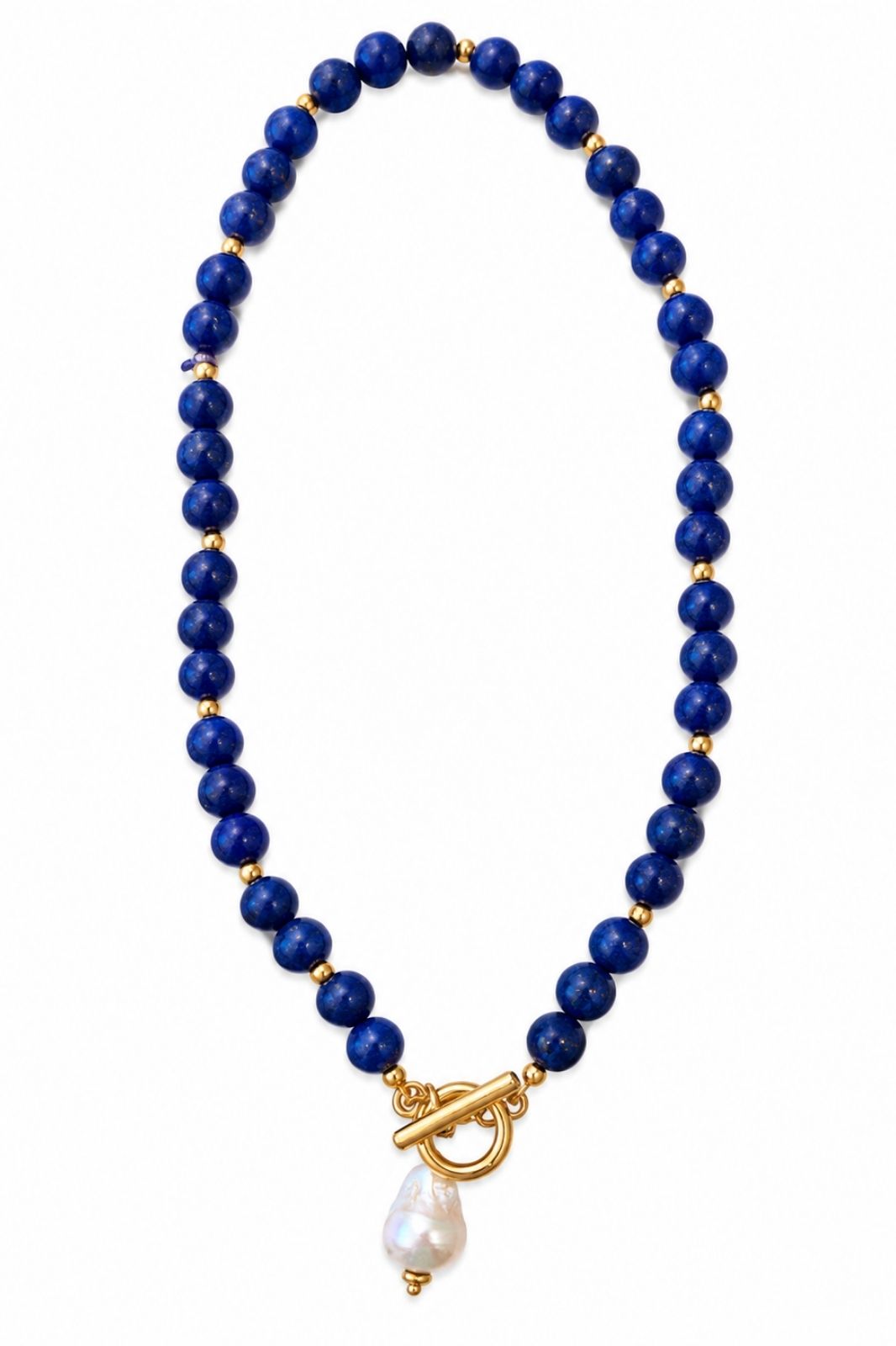 Navy Pearl Necklace