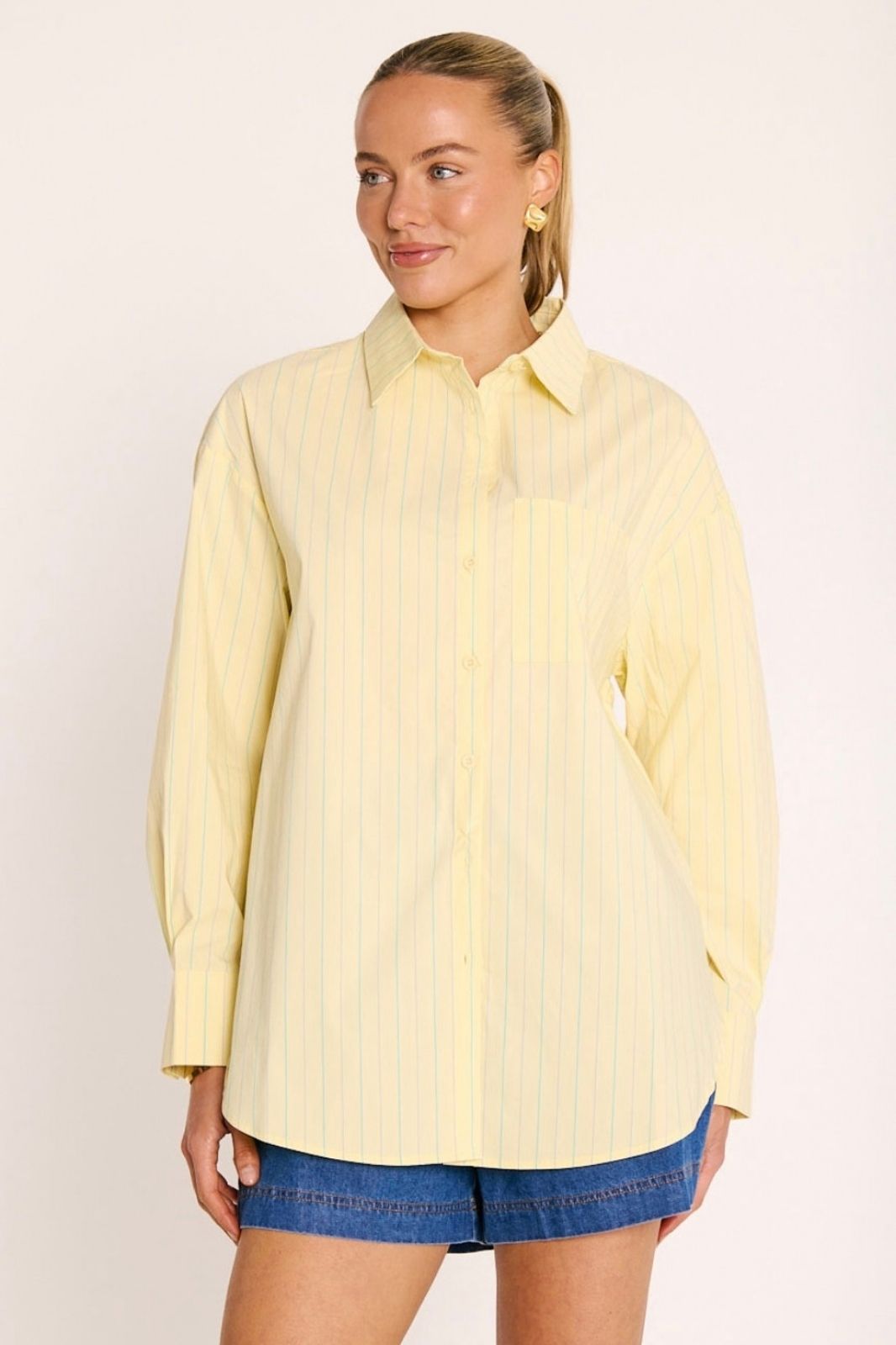 Emily Shirt | Lemon Stripe