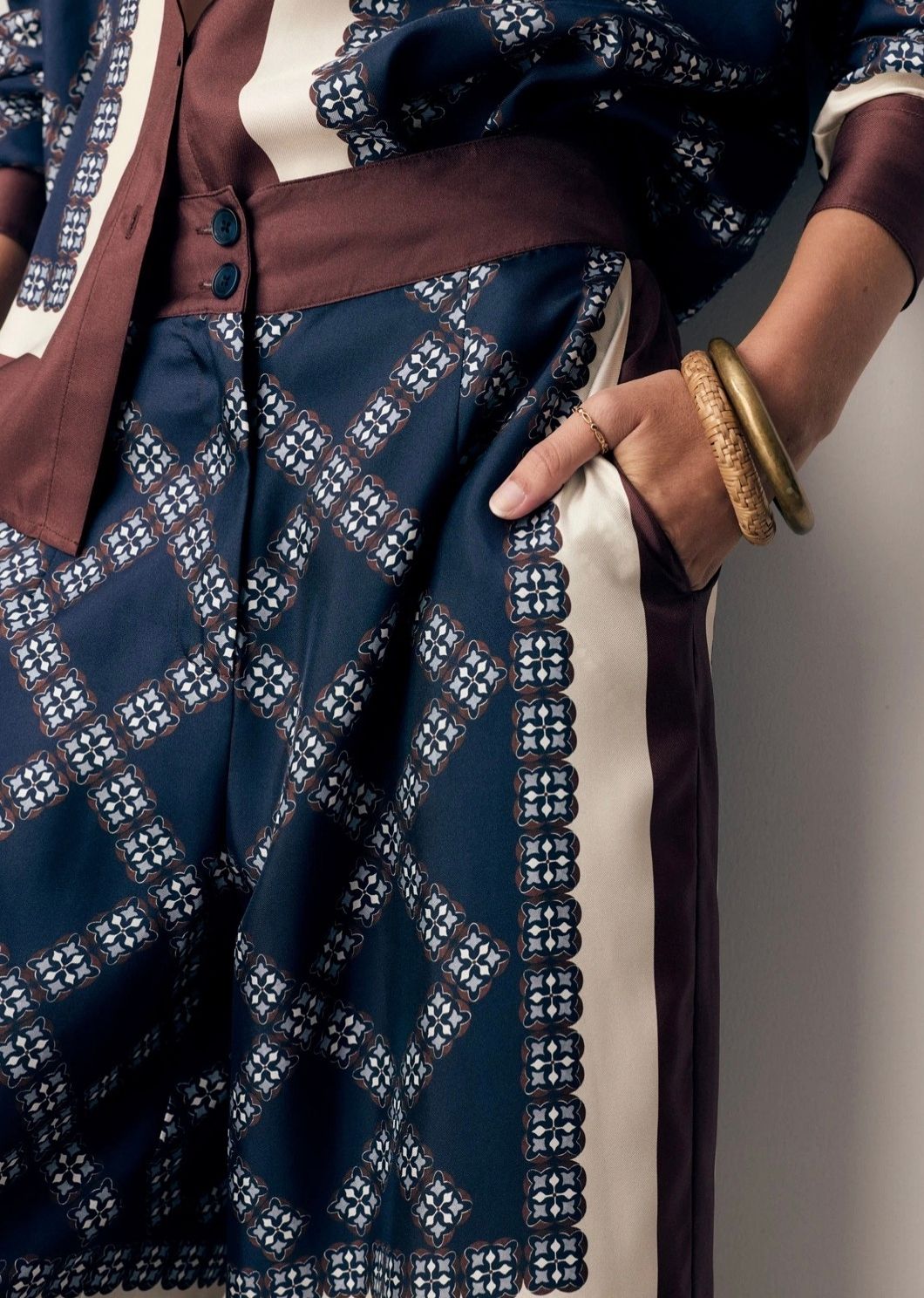 Eden Silk Pant | Eden Scarf Print