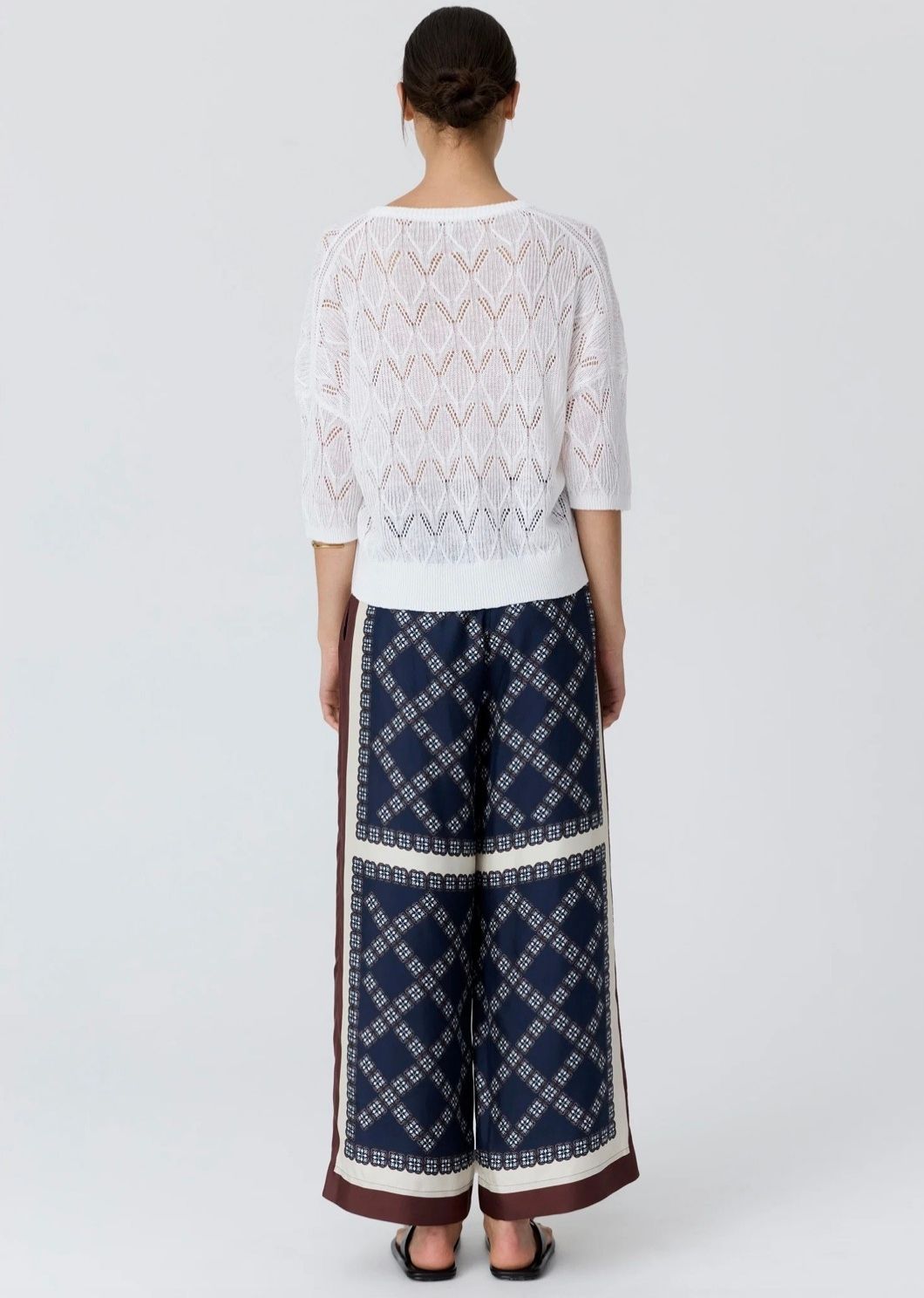 Eden Silk Pant | Eden Scarf Print