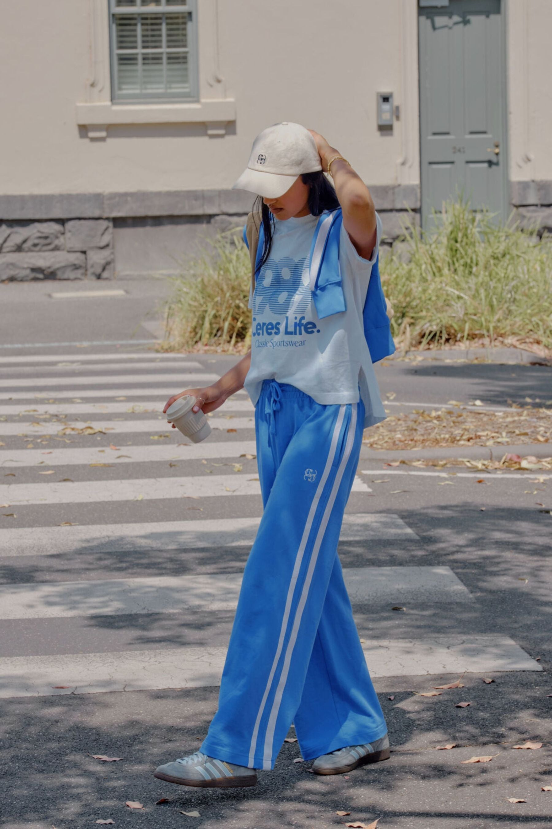 Stevie Slouchy Tee | White/80's Sport