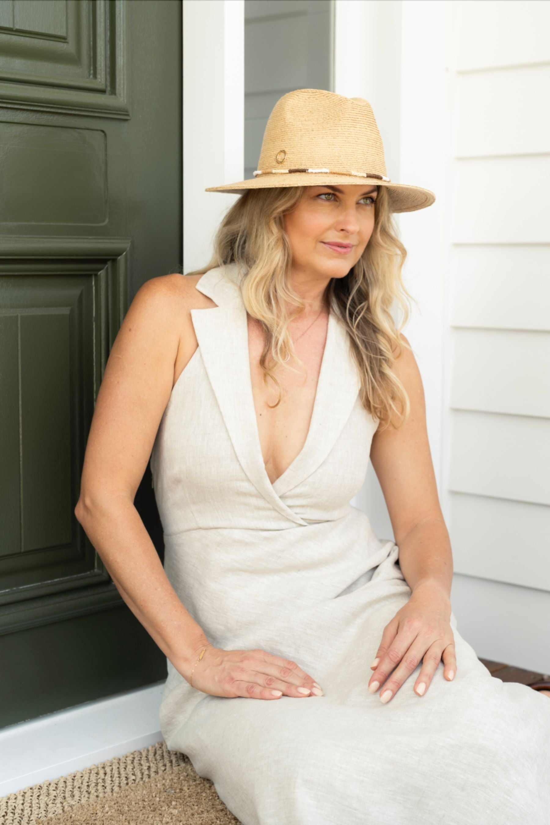 Hat | Carrie Panama Raffia Multi