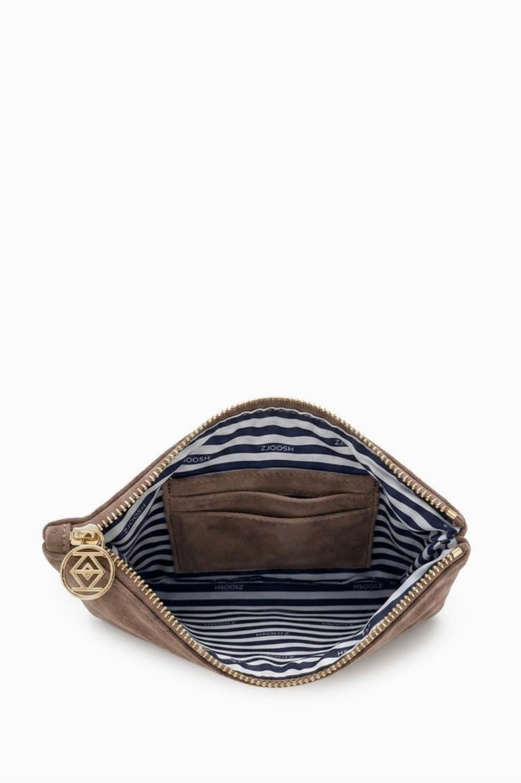 Mia Eco Suede Clutch | Tan