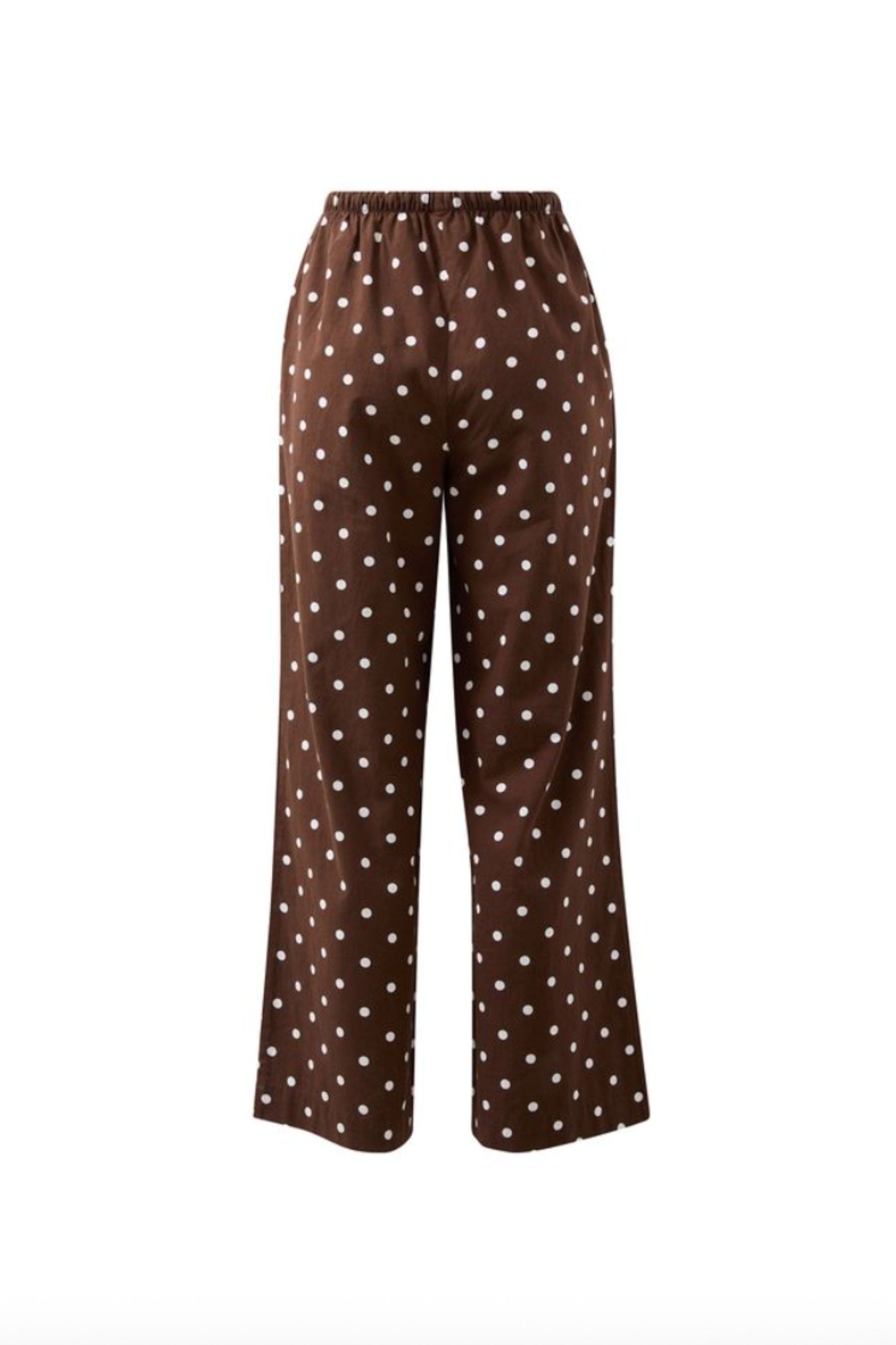 The Resort Pant | Choc Polka Dot