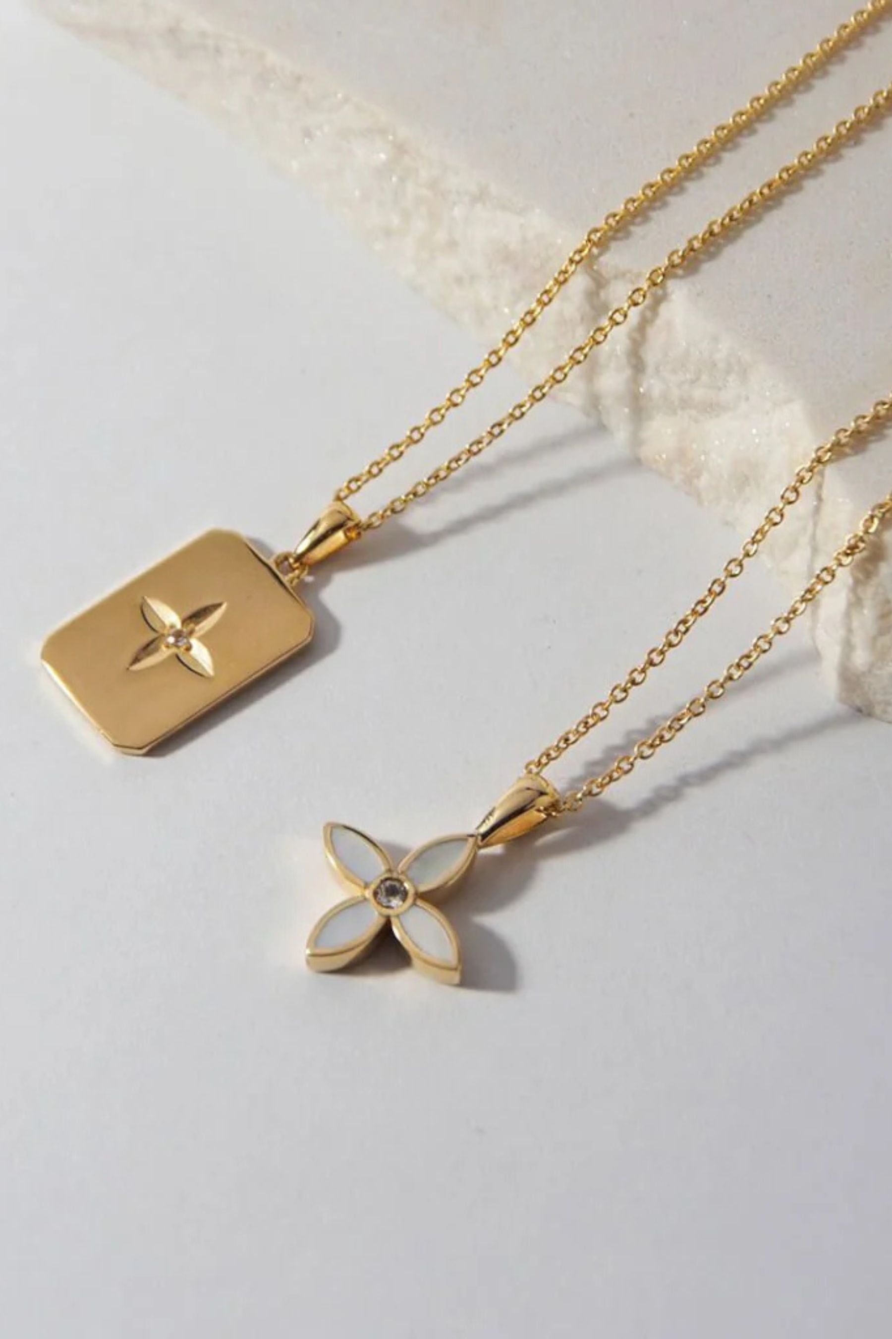 Floral Necklace | 18KT YG Plate