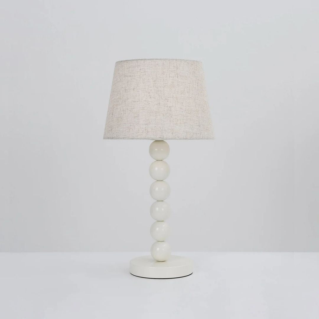 Pearl Ball Table Lamp | Whisper White