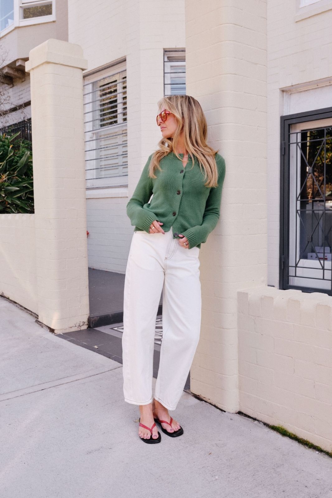 Nelly Long Sleeve Knit Cardi | Basil