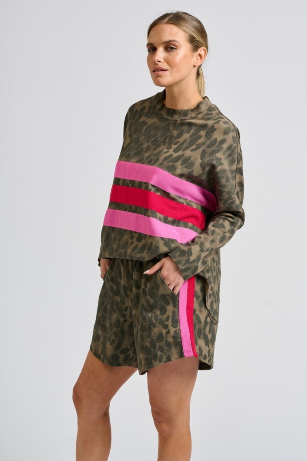 Ruby Raw Sweatshirt | Leopard