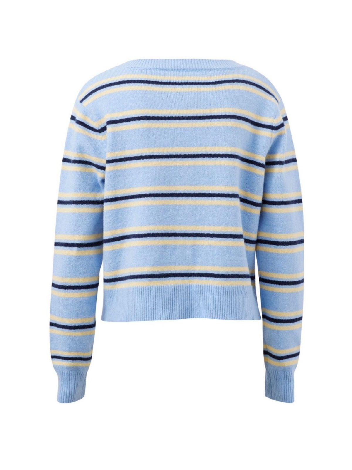 The Laine Long Sleeve Knit Cardi | Blue Stripe