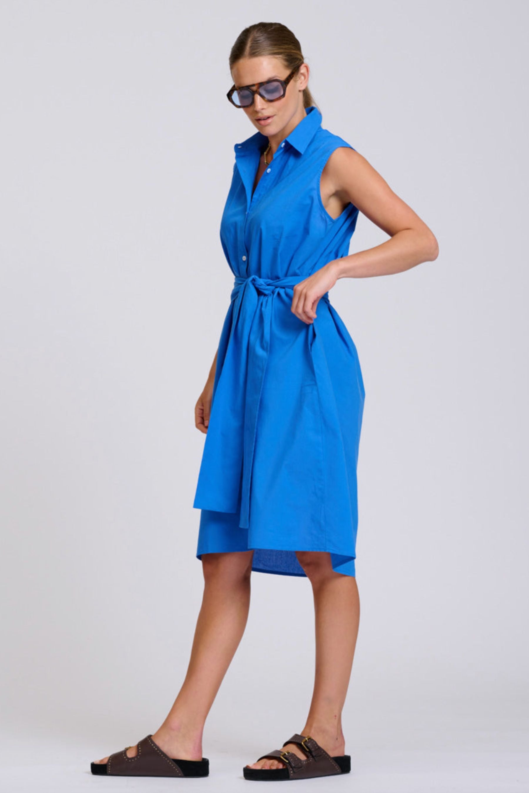 The Sandra Relaxed Shirtdress | Royal Blue