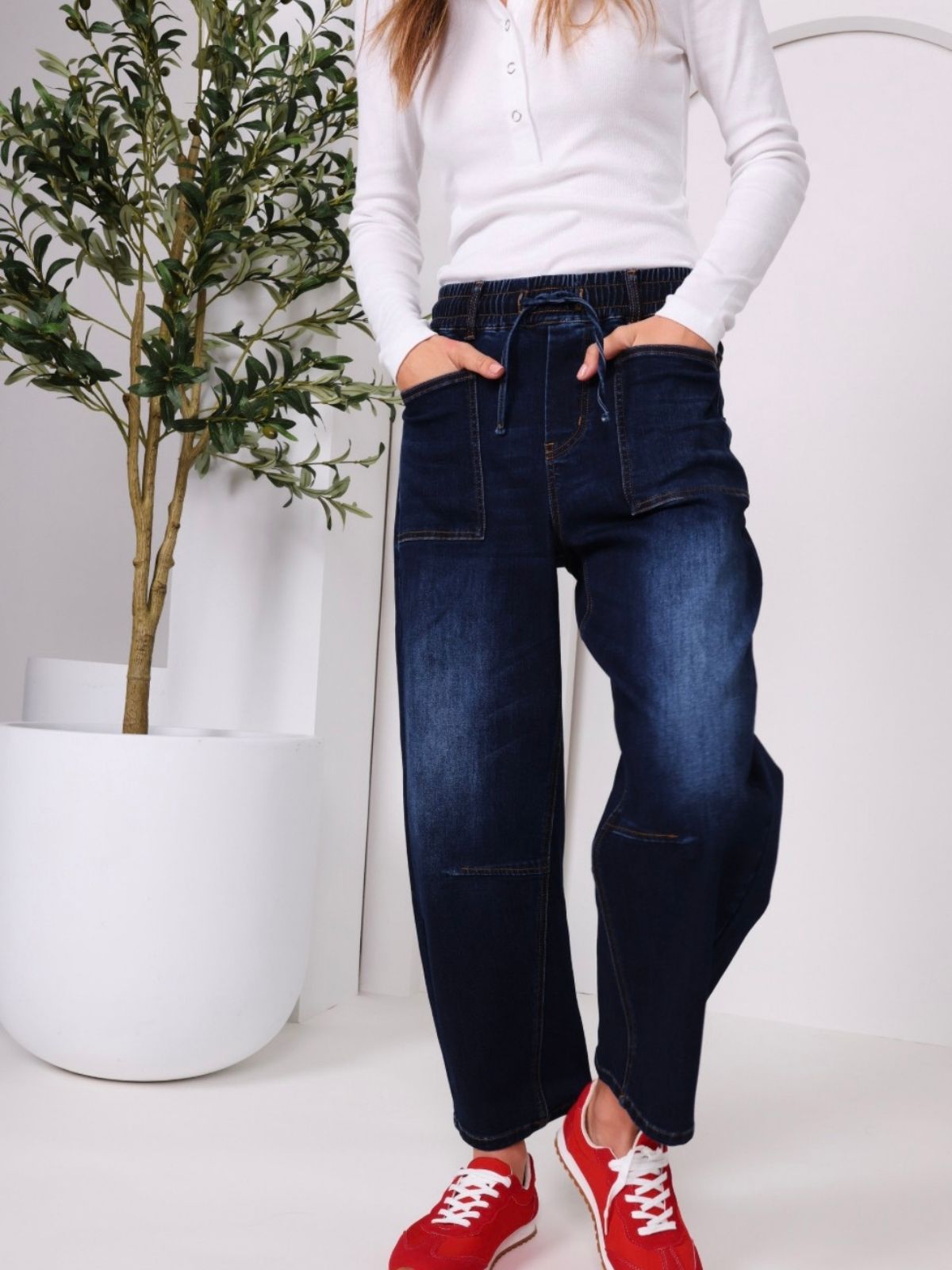 Leo Barrel Jeans | Ink Denim