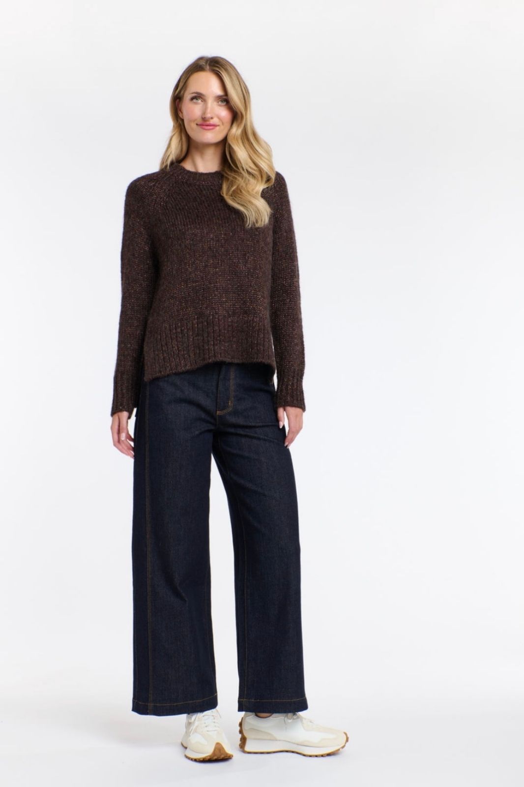 Cleo Lurex Knit | Espresso