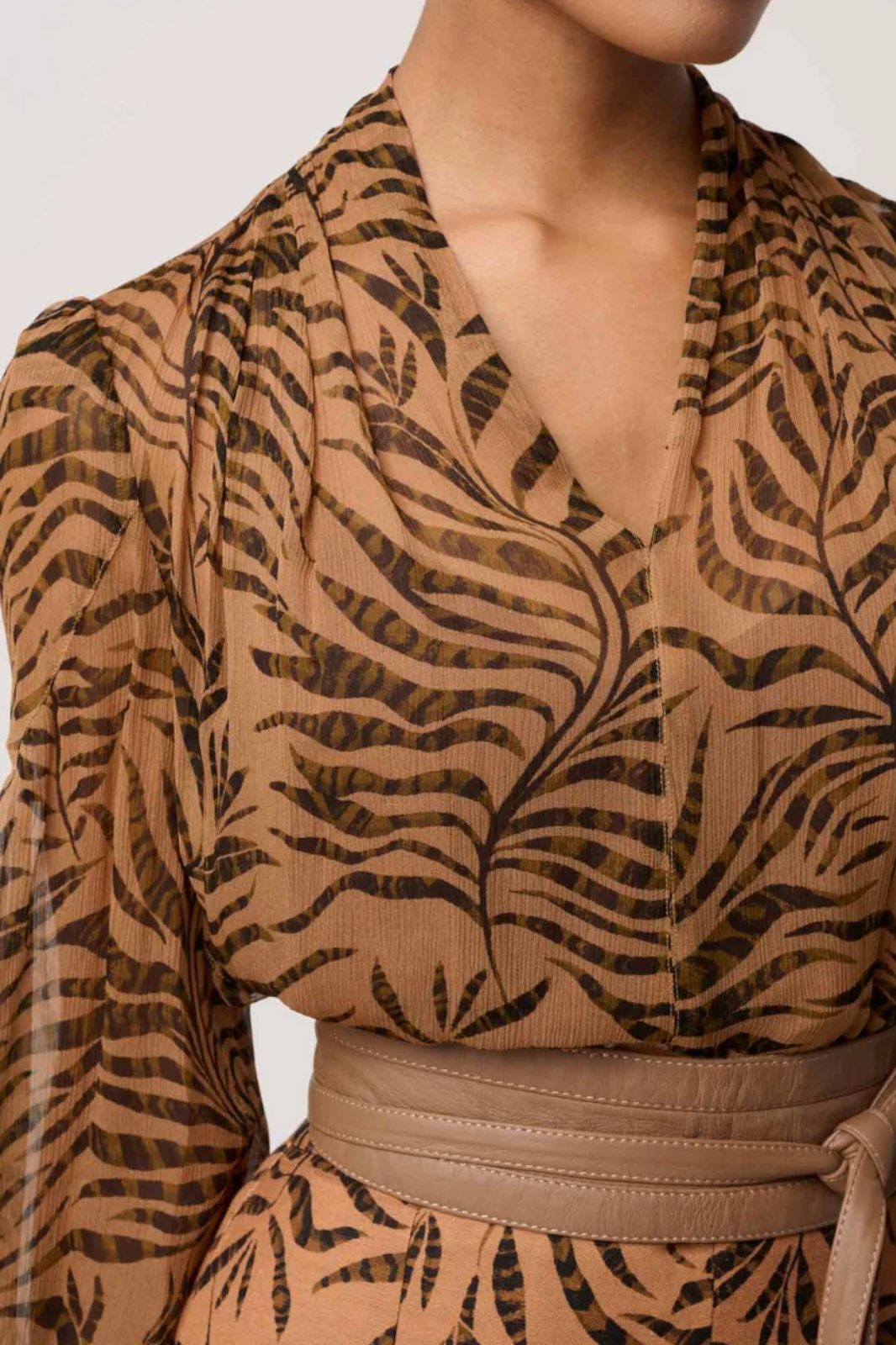 Camille Sheer Viscose Blouse | Exotica