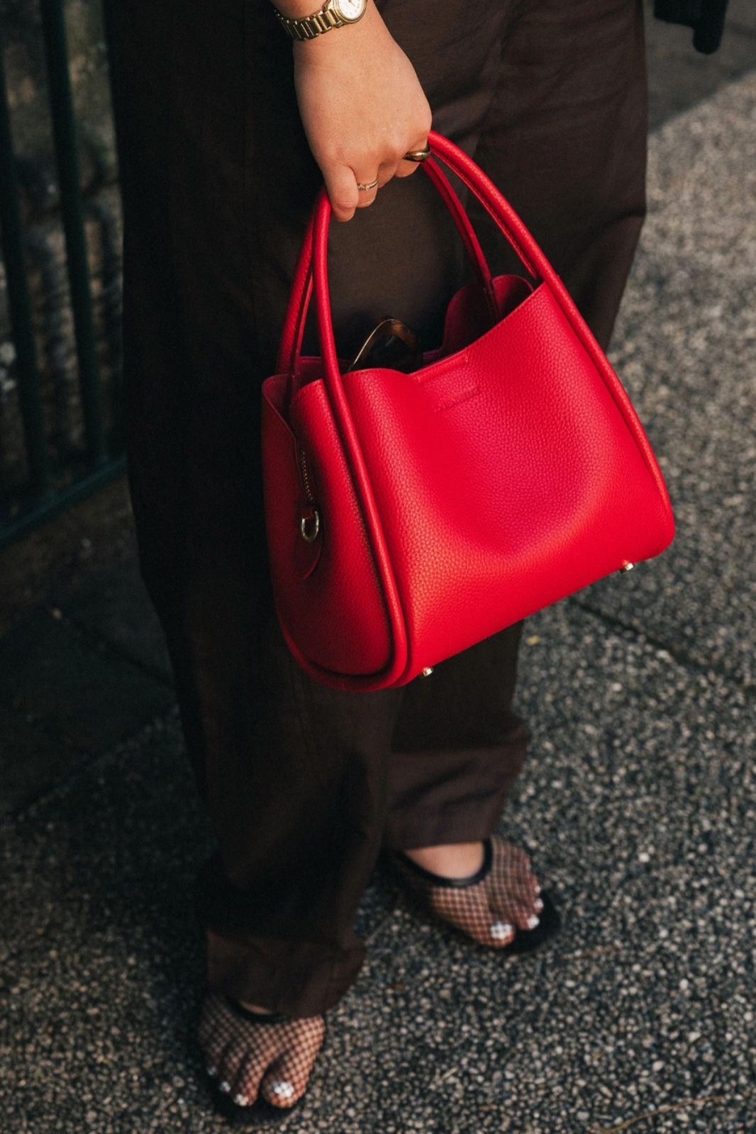 Steffie Mini Tote Bag | Red