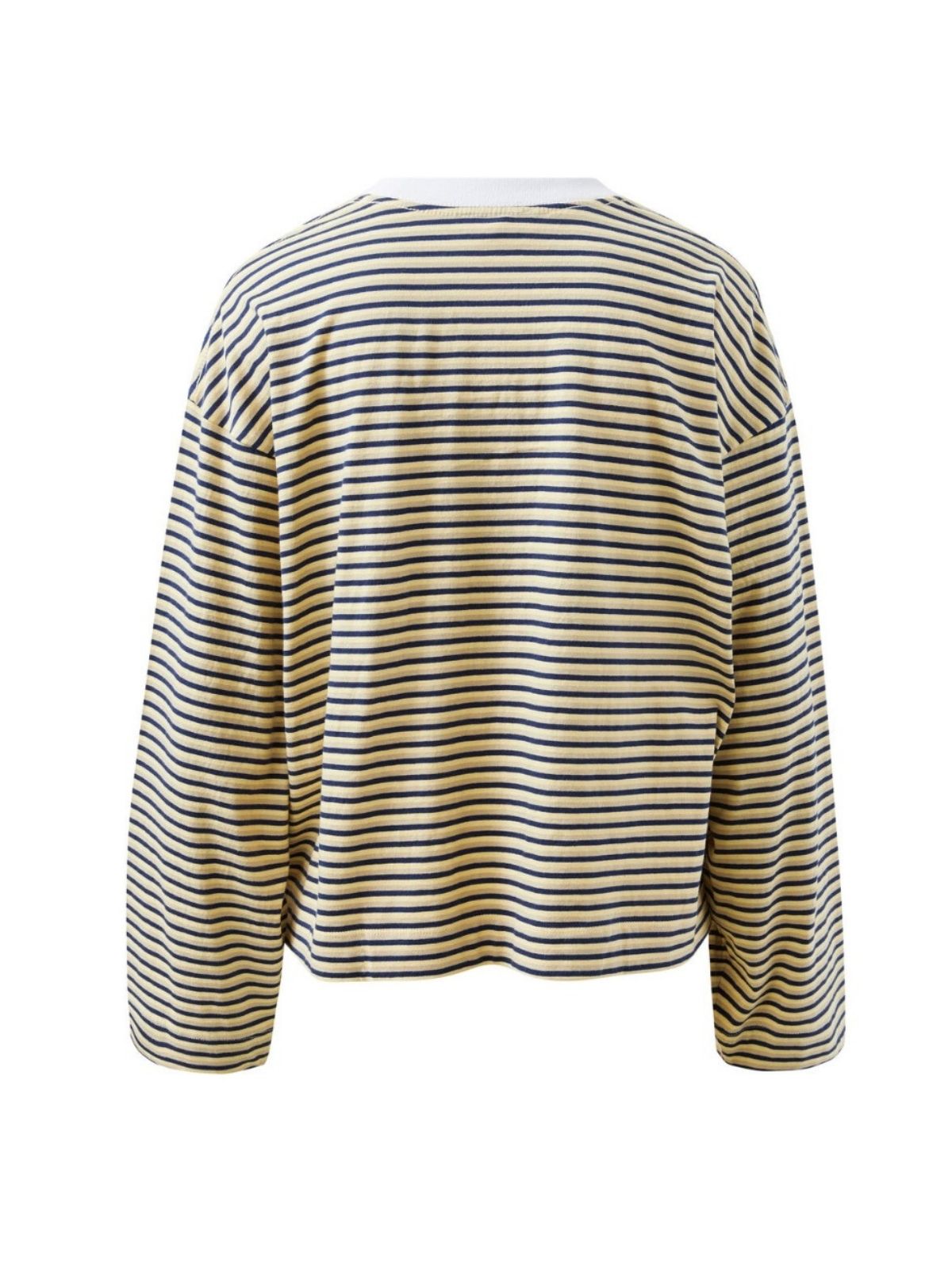Beau Long Sleeve Slouchy Tee | Heritage Navy/Butter/Stone Stripe