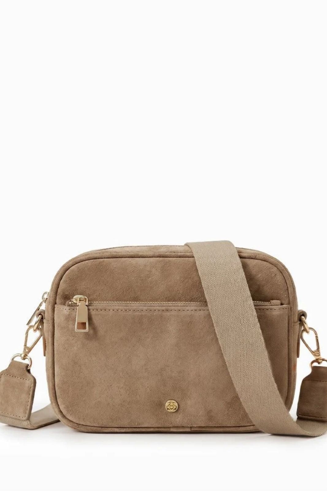 Ruby London Eco Suede Cross Body Bag | Tan