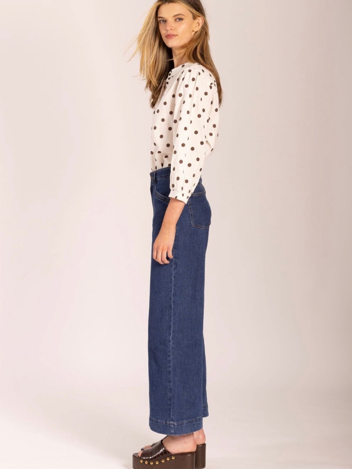 Jane Shirt | Polka Chocolate