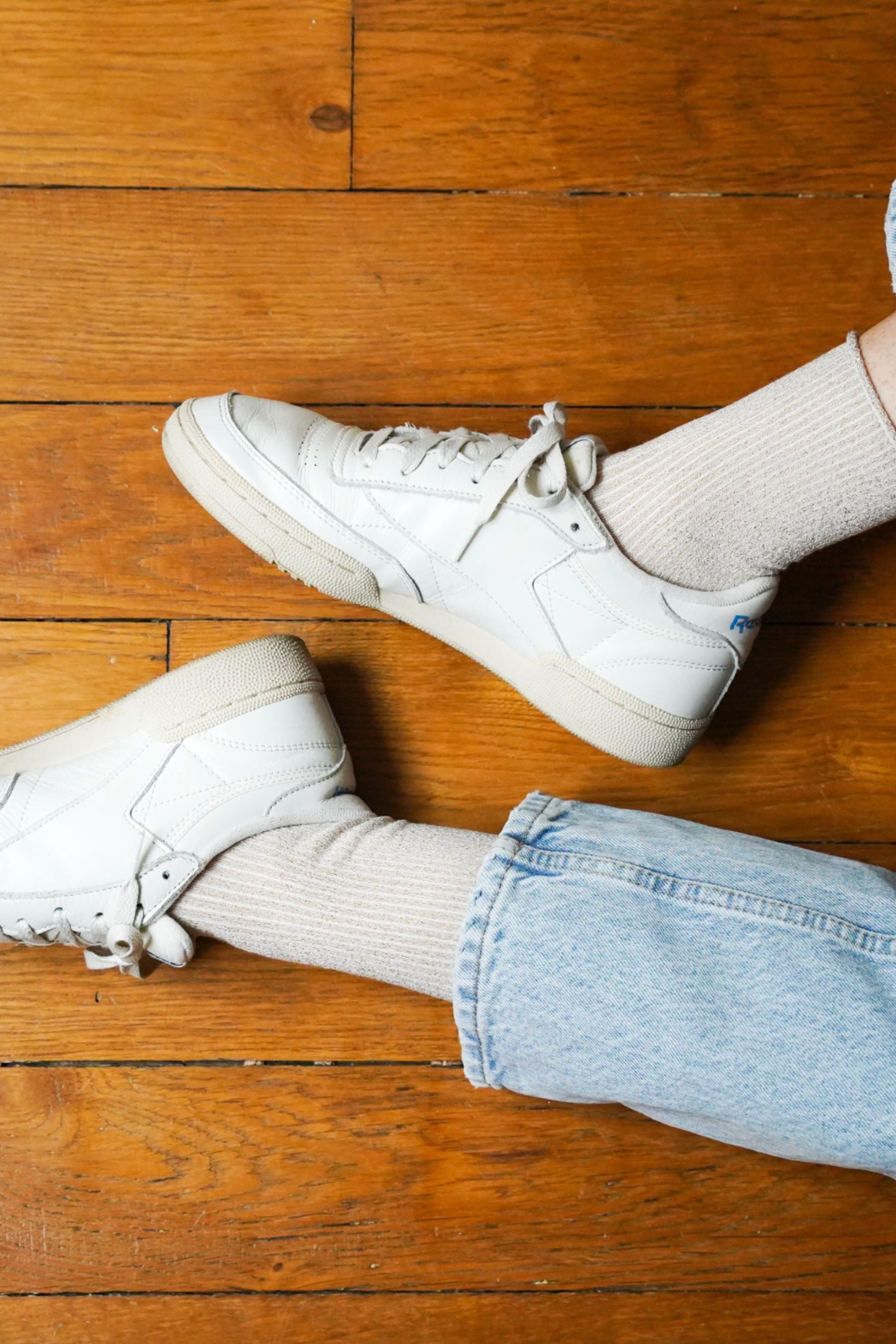 Glitter Lurex Socks | Lurex Beige